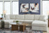 Kennedy Oyster 4-Piece Double Chaise Sectional
