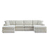 Kennedy Oyster 4-Piece Double Chaise Sectional