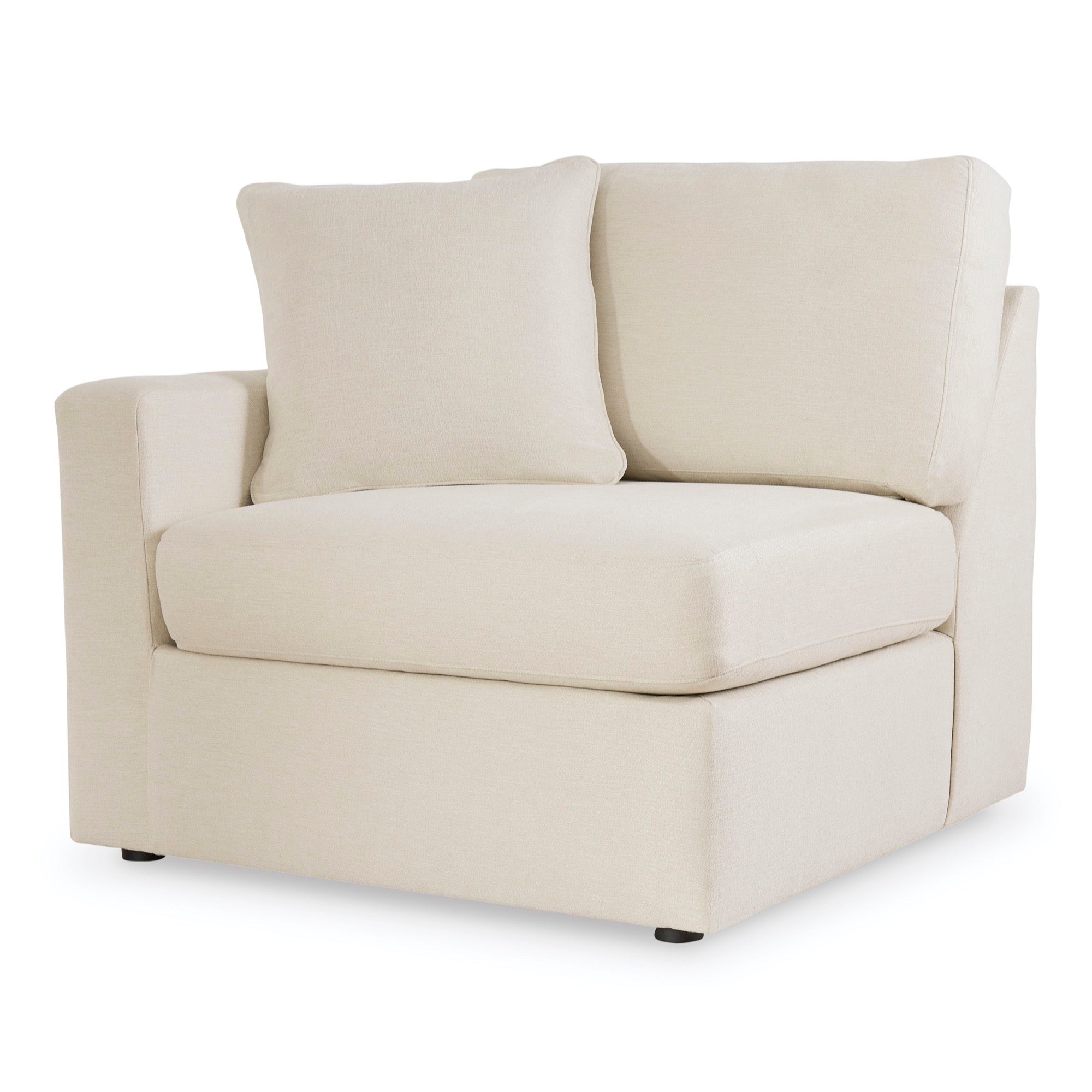 Kennedy Oyster Left-Arm Facing Corner Chair