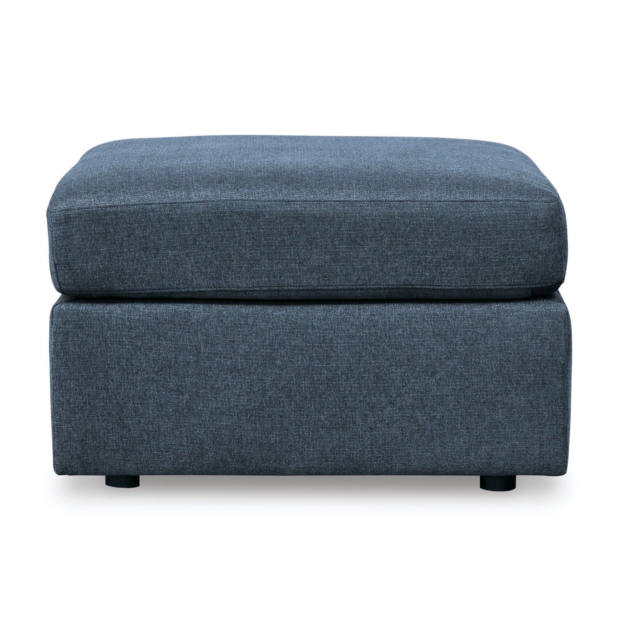 Kennedy Blue Ottoman - Adams Furniture