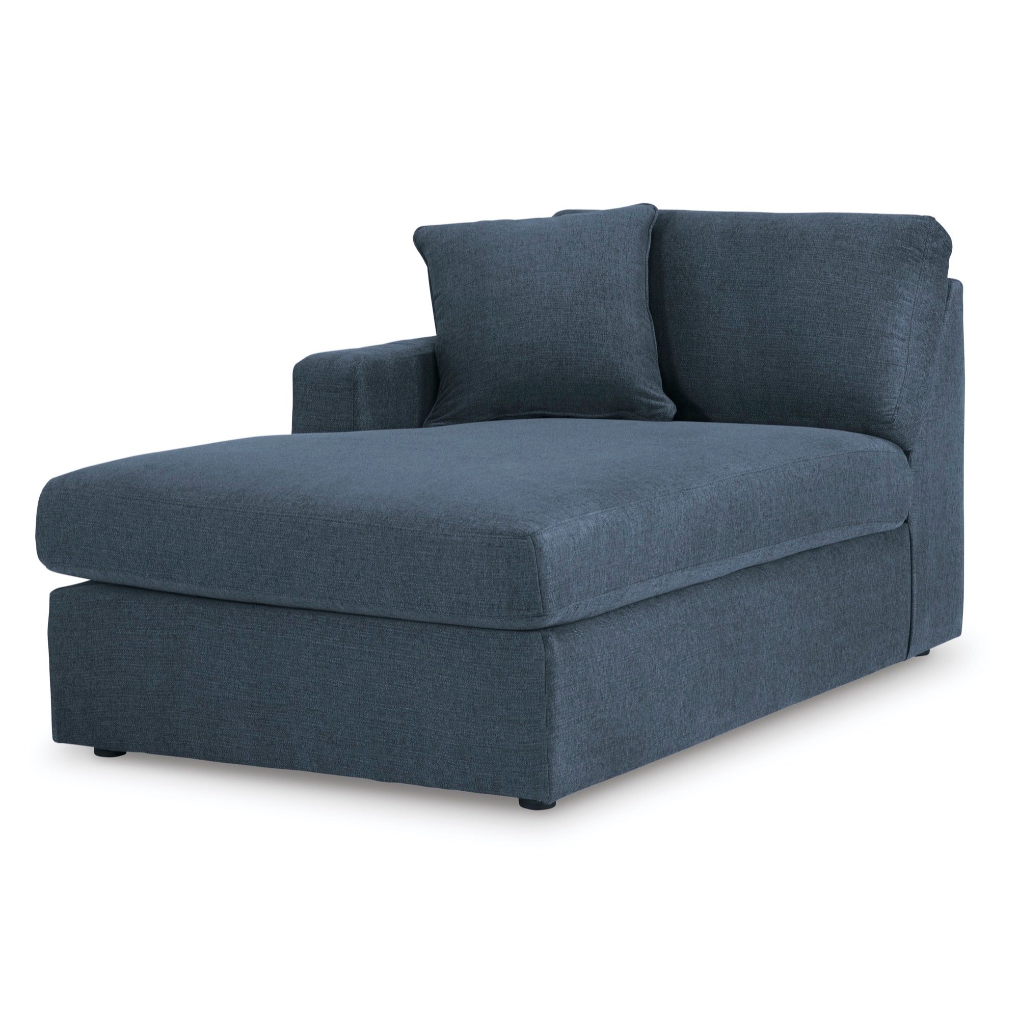 Kennedy Blue Left-Arm Facing Corner Chaise - Adams Furniture