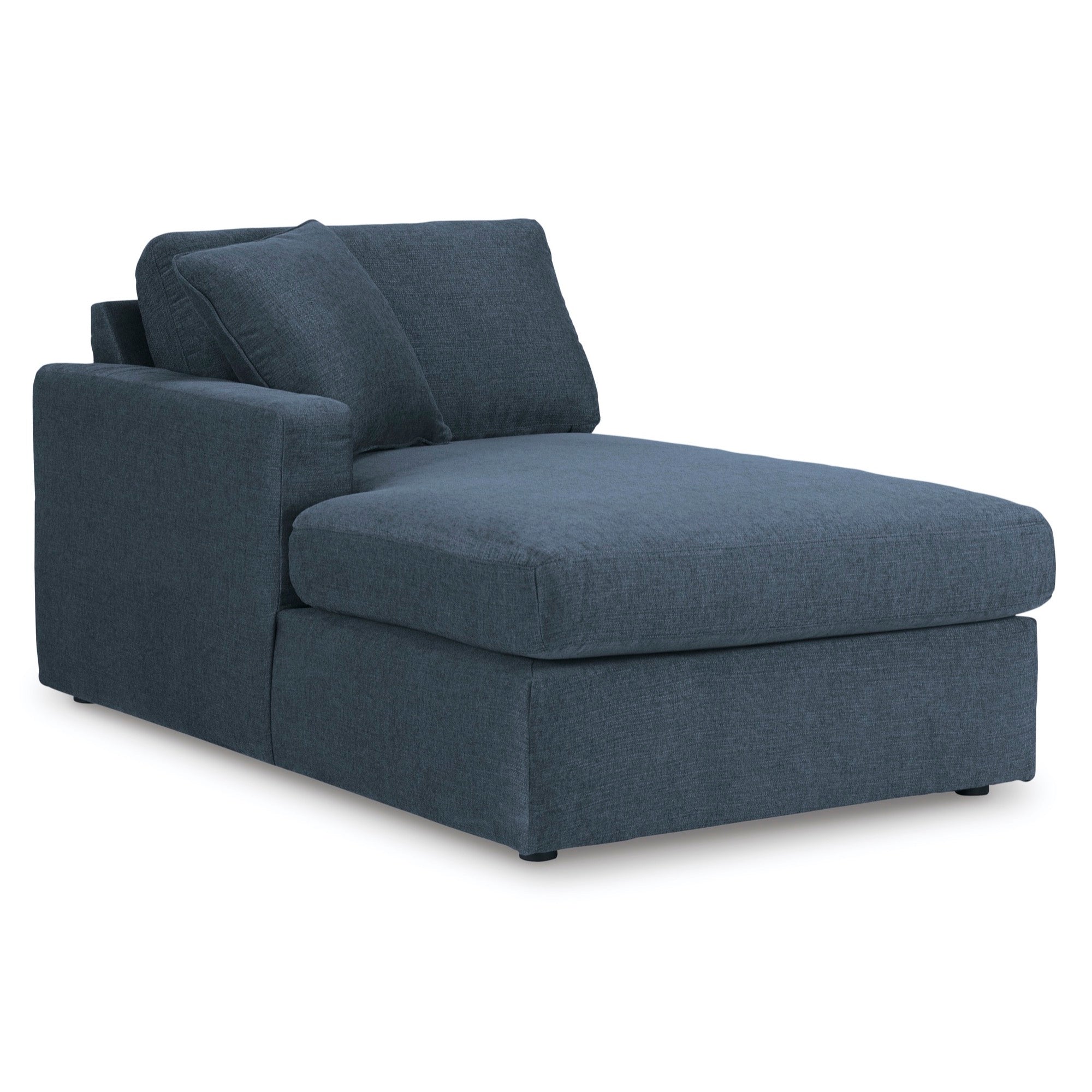 Kennedy Blue Left-Arm Facing Corner Chaise - Adams Furniture