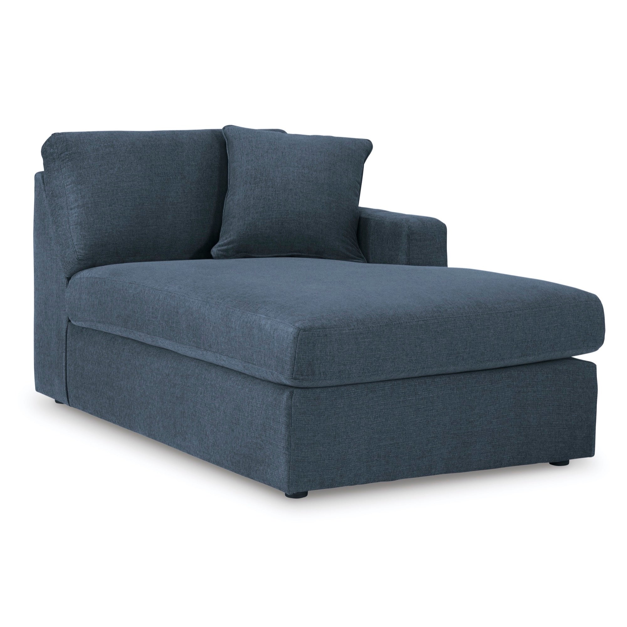 Kennedy Blue Right-Arm Facing Corner Chaise - Adams Furniture