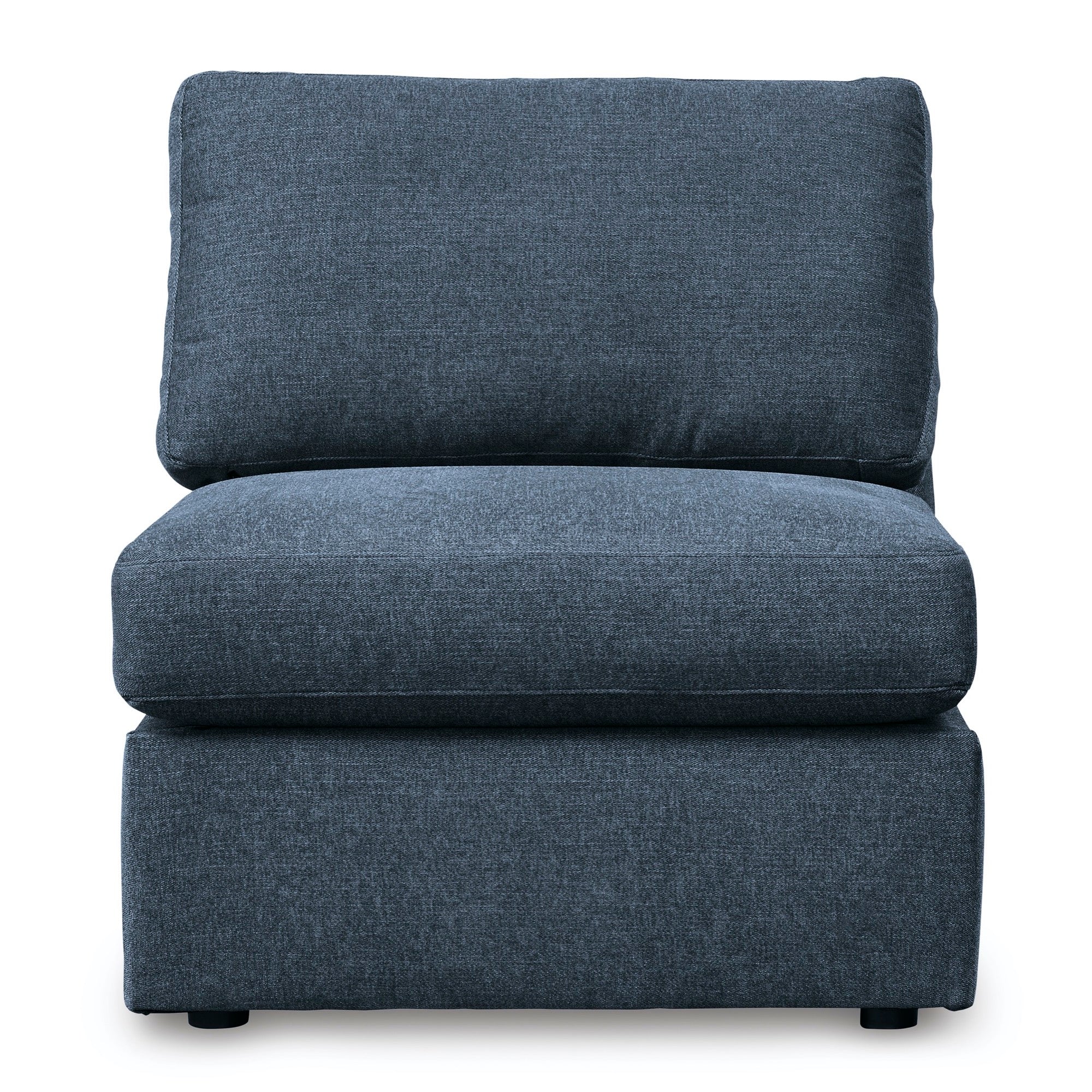 Kennedy Blue Armless Chair - Adams Furniture