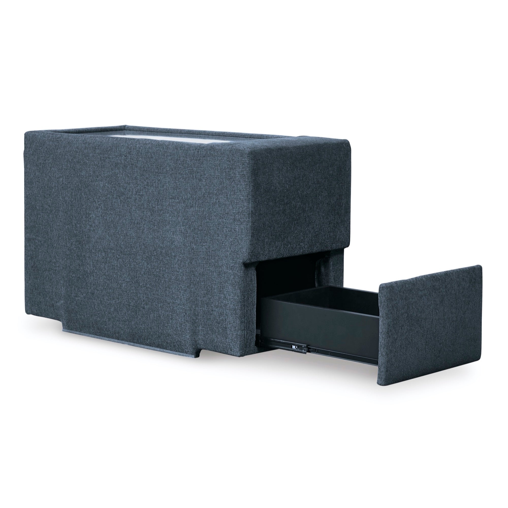 Kennedy Blue Console with Storage - Adams Furniture