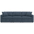 Kennedy Blue 3-Piece Modular Sofa