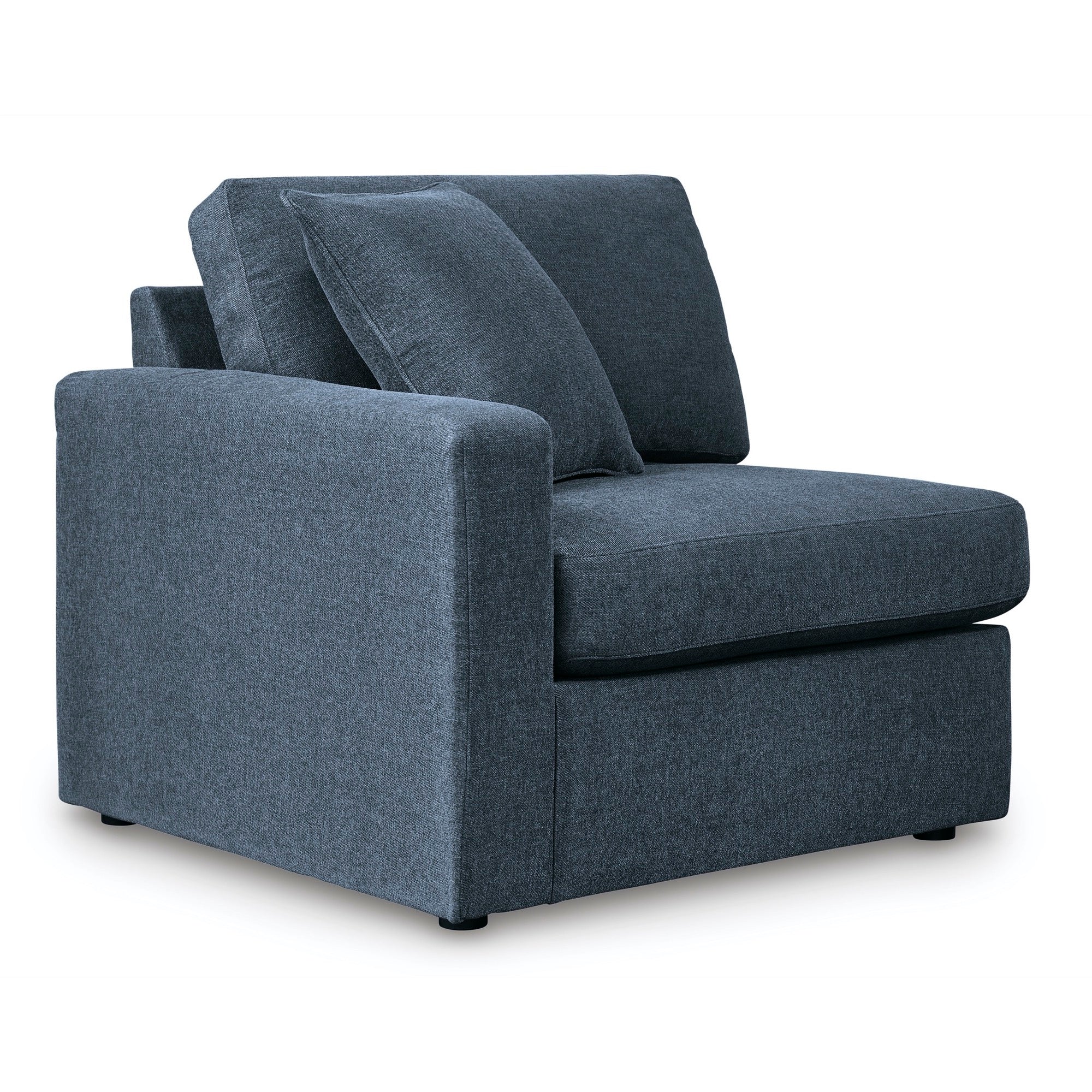 Kennedy Blue Left-Arm Facing Corner Chair - Adams Furniture