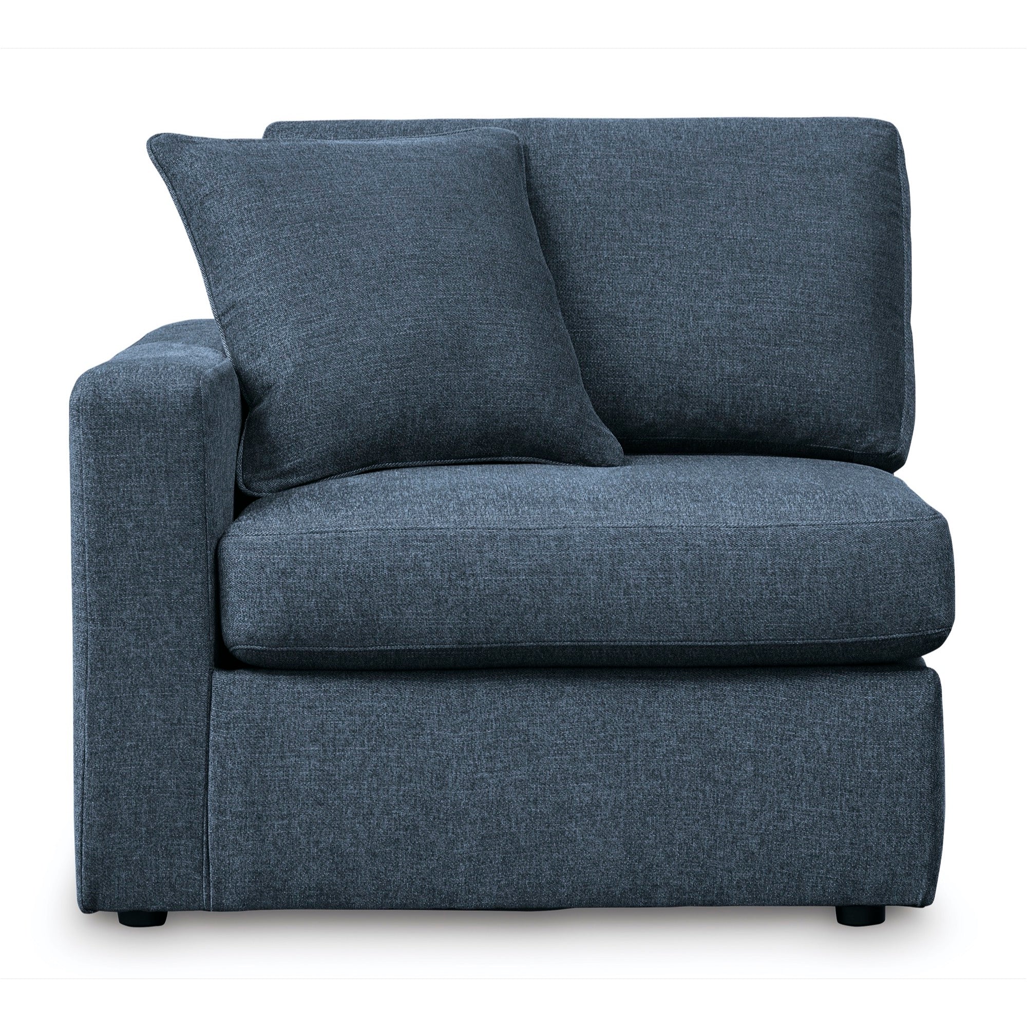 Kennedy Blue Left-Arm Facing Corner Chair - Adams Furniture