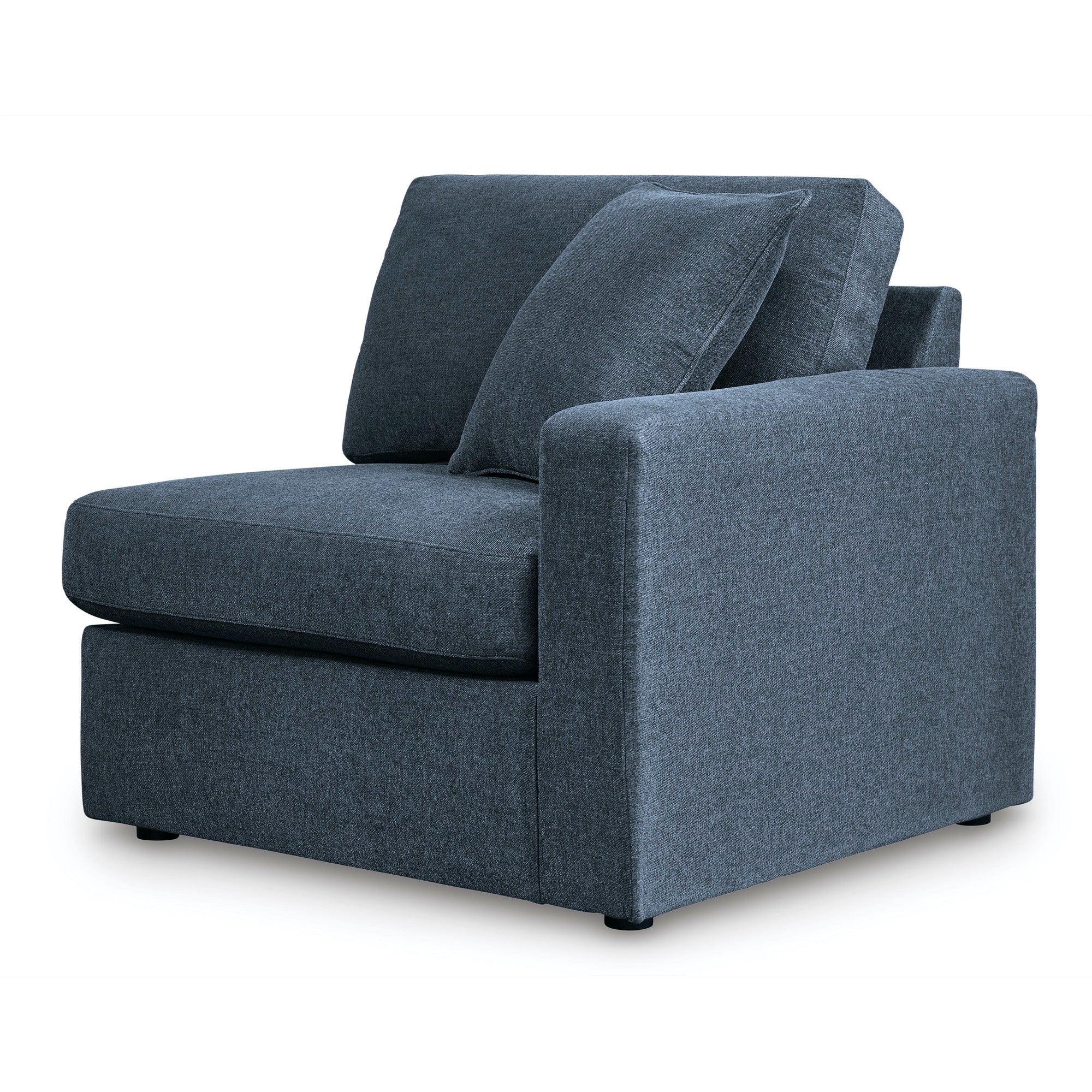 Kennedy Blue Right-Arm Facing Corner Chair - Adams Furniture