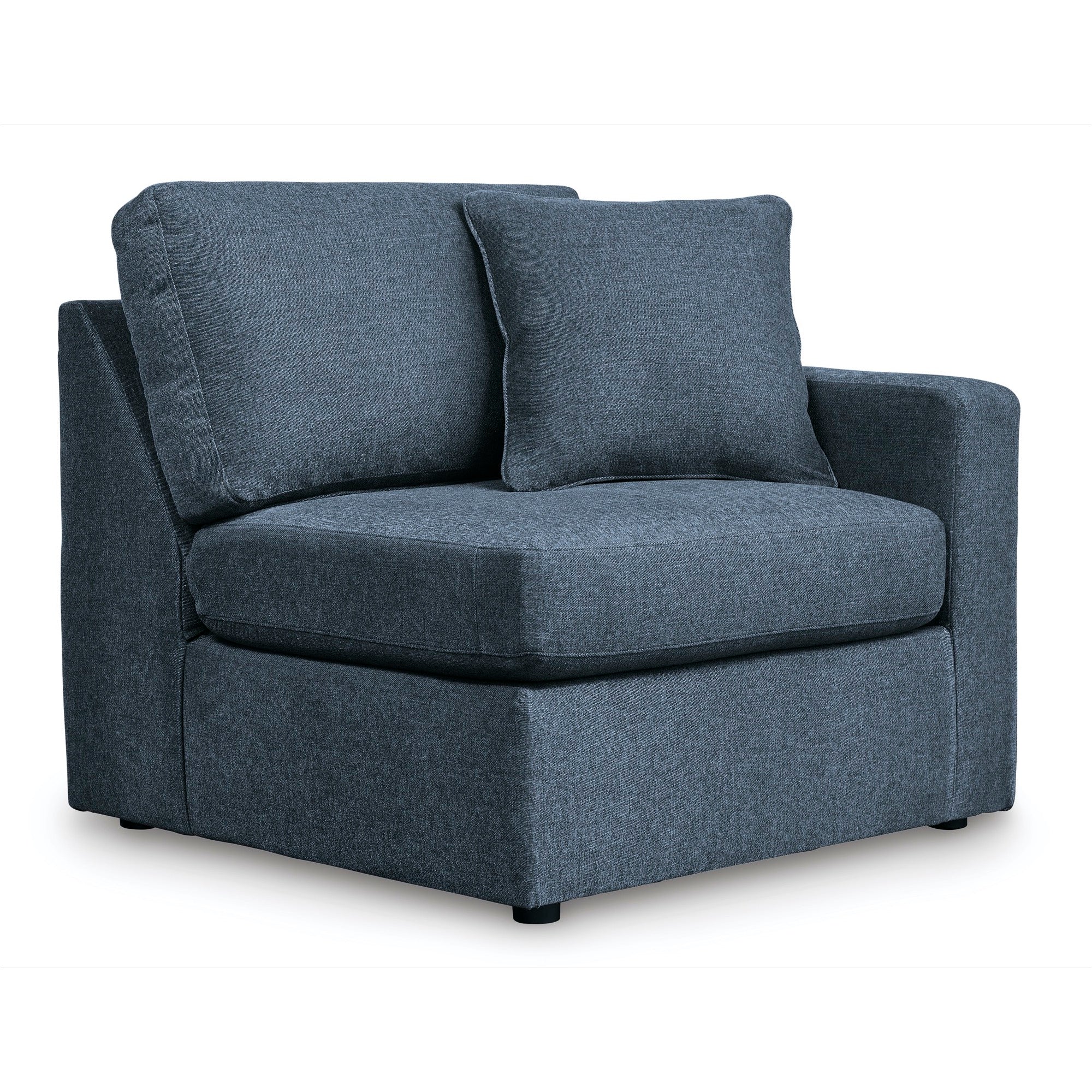 Kennedy Blue Right-Arm Facing Corner Chair - Adams Furniture