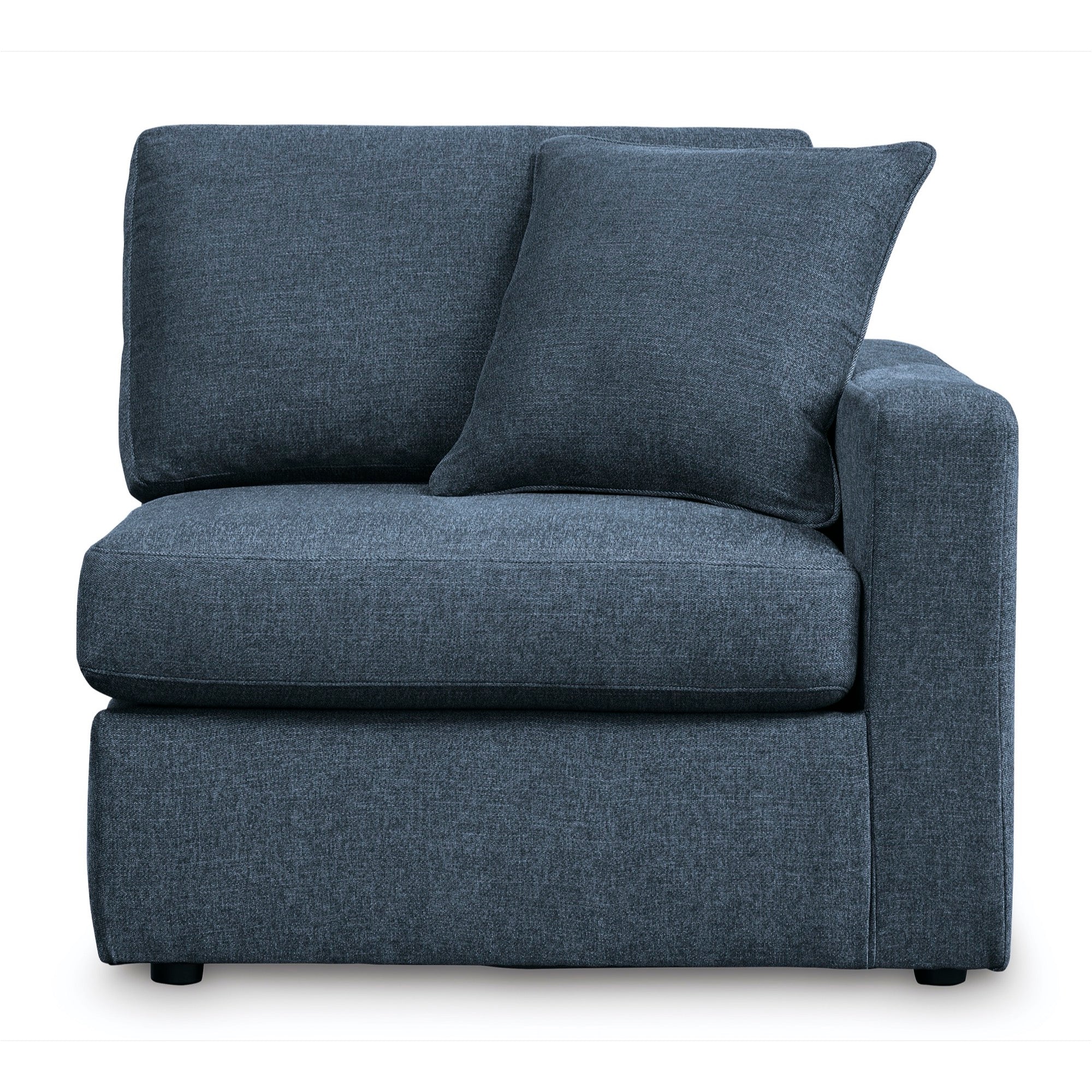 Kennedy Blue Right-Arm Facing Corner Chair - Adams Furniture