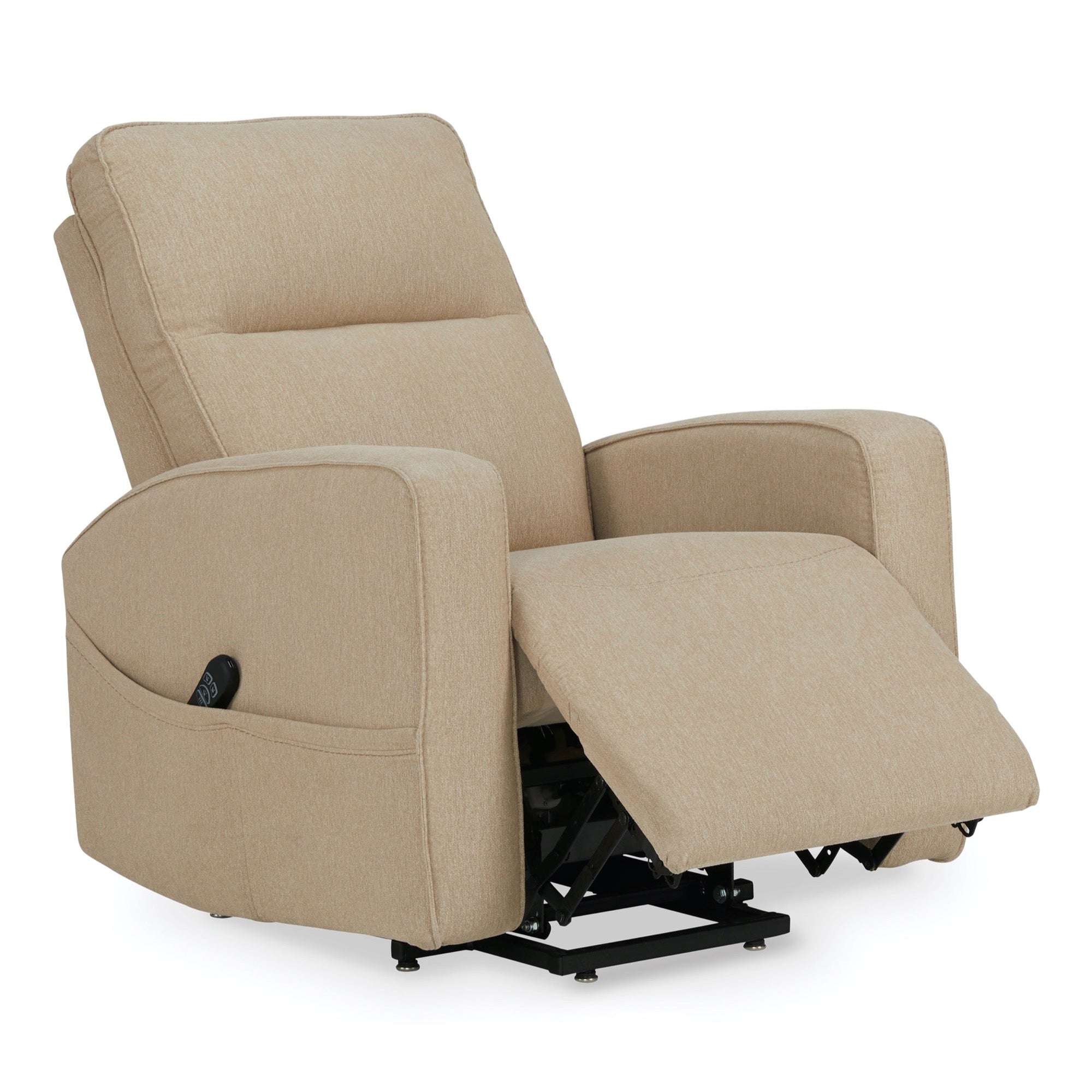 Taupe Power Lift Recliner - Adams Furniture
