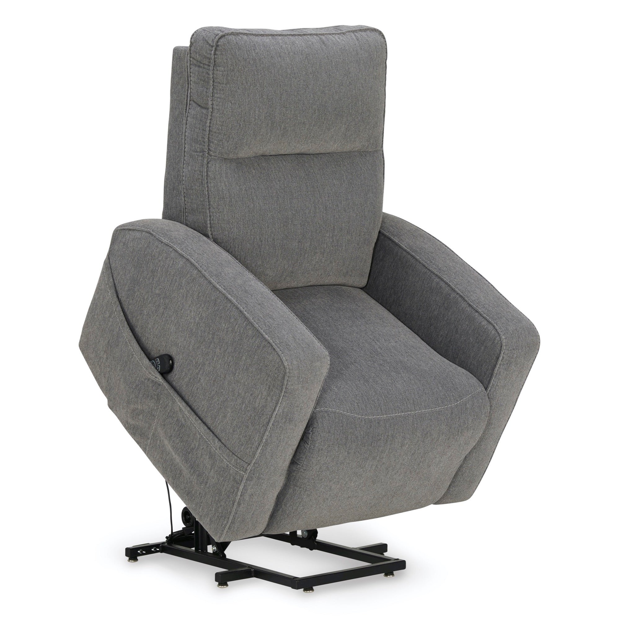 Grey Power Lift Recliner - Adams Furniture