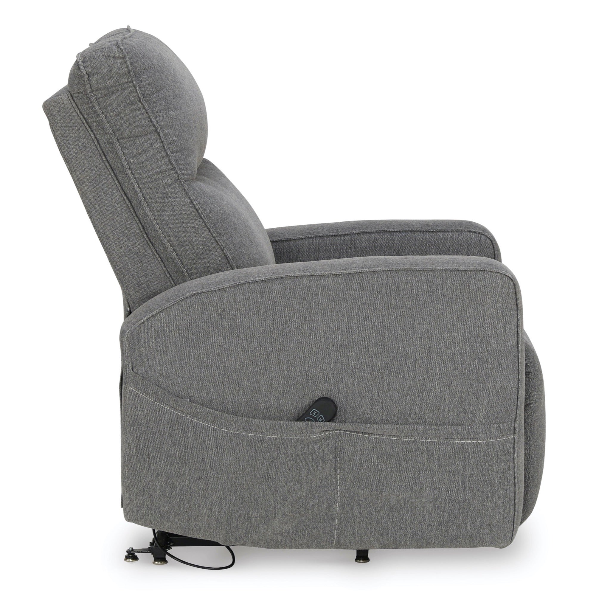 Grey Power Lift Recliner - Adams Furniture