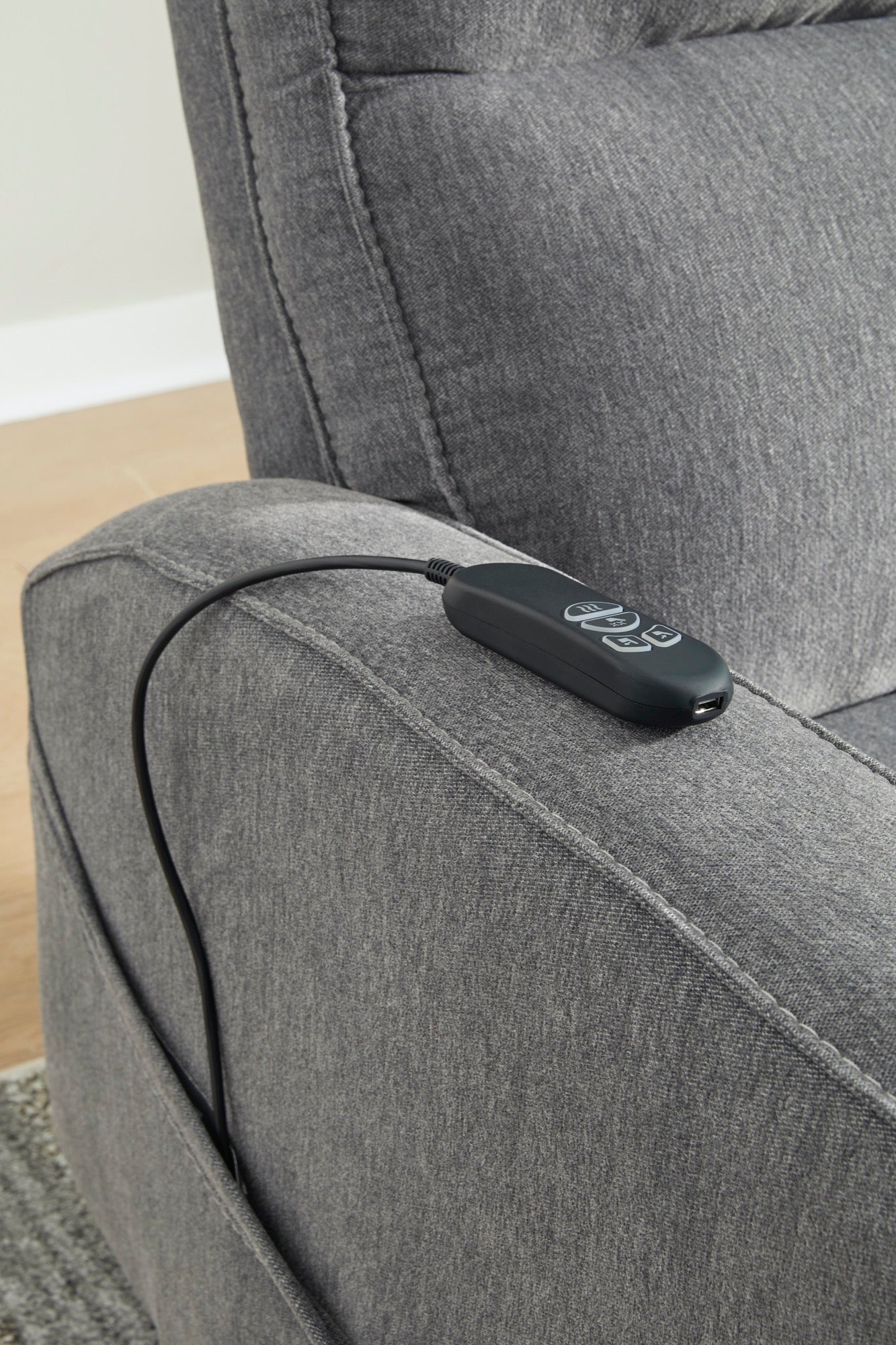 Grey Power Lift Recliner - Adams Furniture