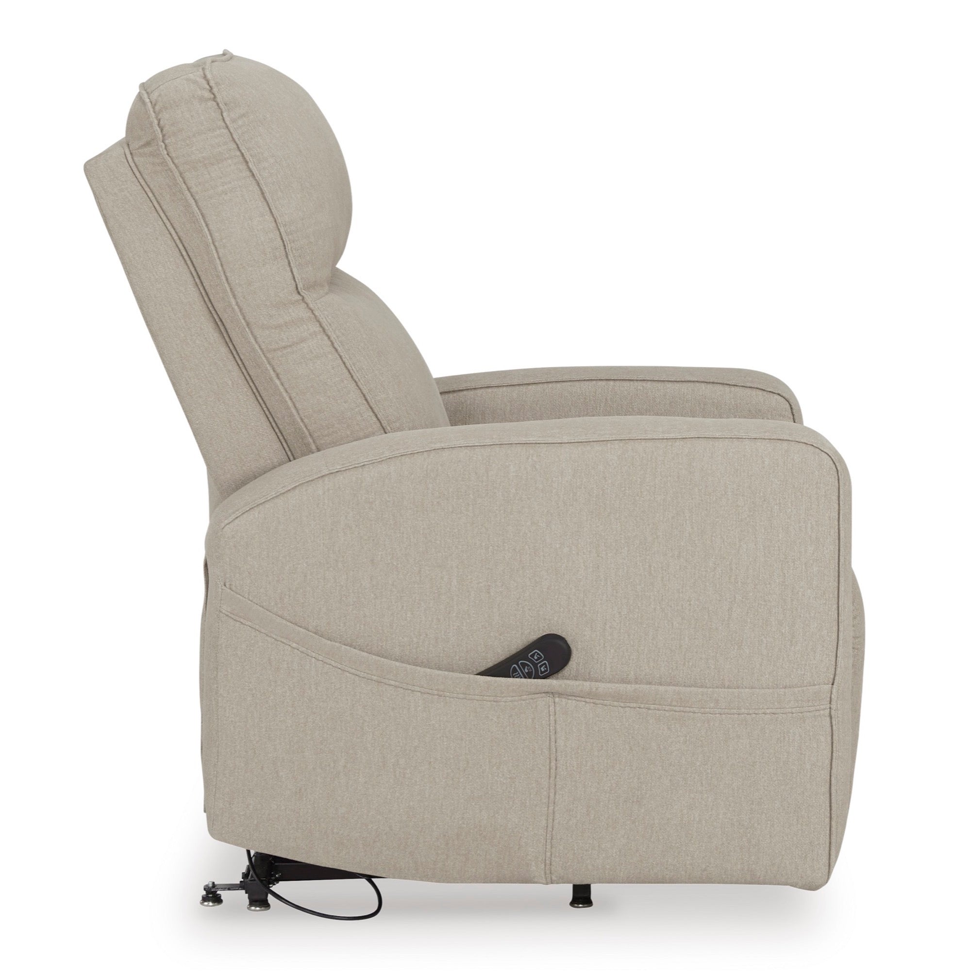 Smoke Power Lift Recliner - Adams Furniture