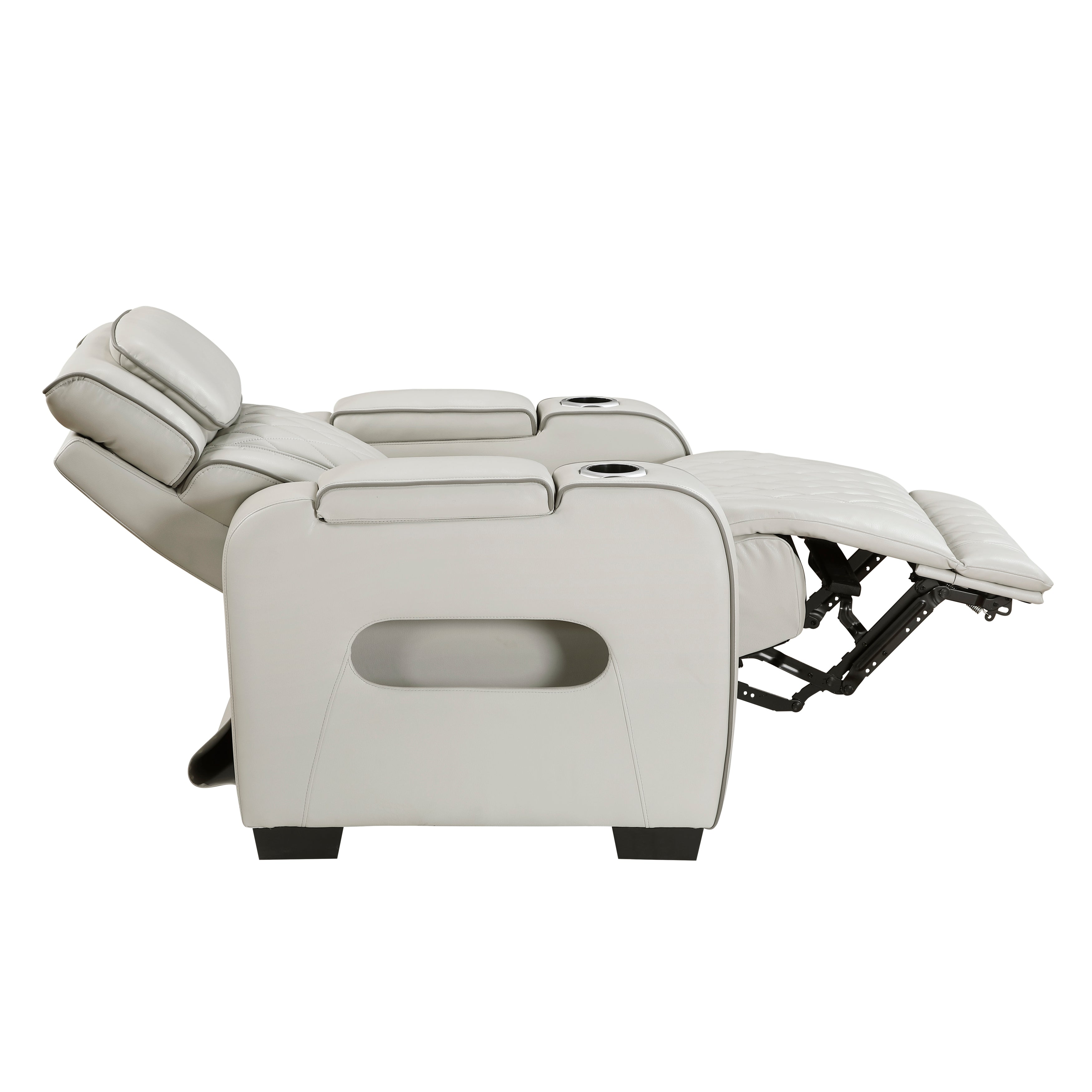 Ethan Power Recliner with Storage Arms - Adams Furniture