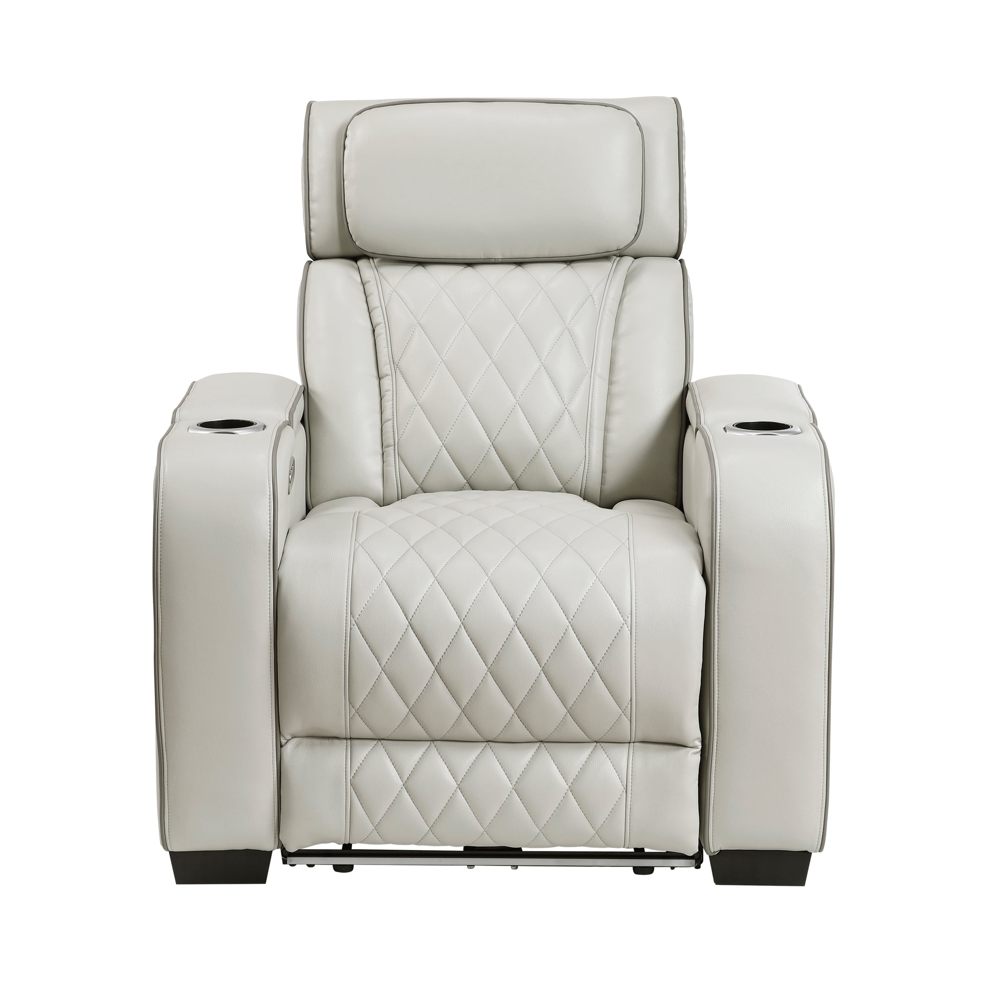 Ethan Power Recliner with Storage Arms - Adams Furniture