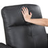 Black Leather Swivel Glider Recliner