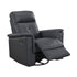 Black Leather Swivel Glider Recliner
