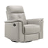 Grey Leather Swivel Glider Recliner