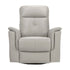Grey Leather Swivel Glider Recliner
