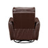 Brown Leather Swivel Glider Recliner