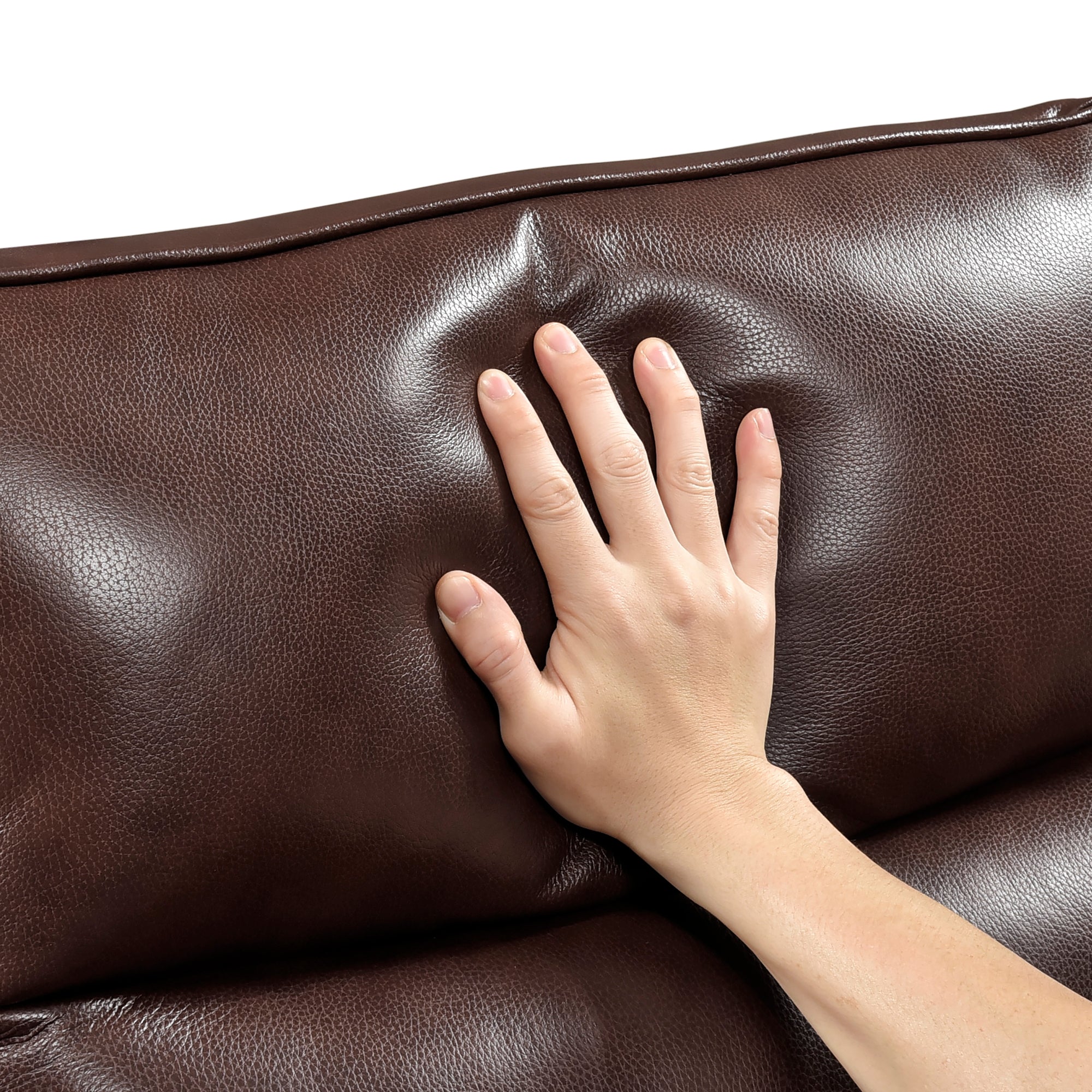 Brown Leather Swivel Glider Recliner - Adams Furniture