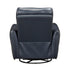 Navy Leather Swivel Glider Recliner