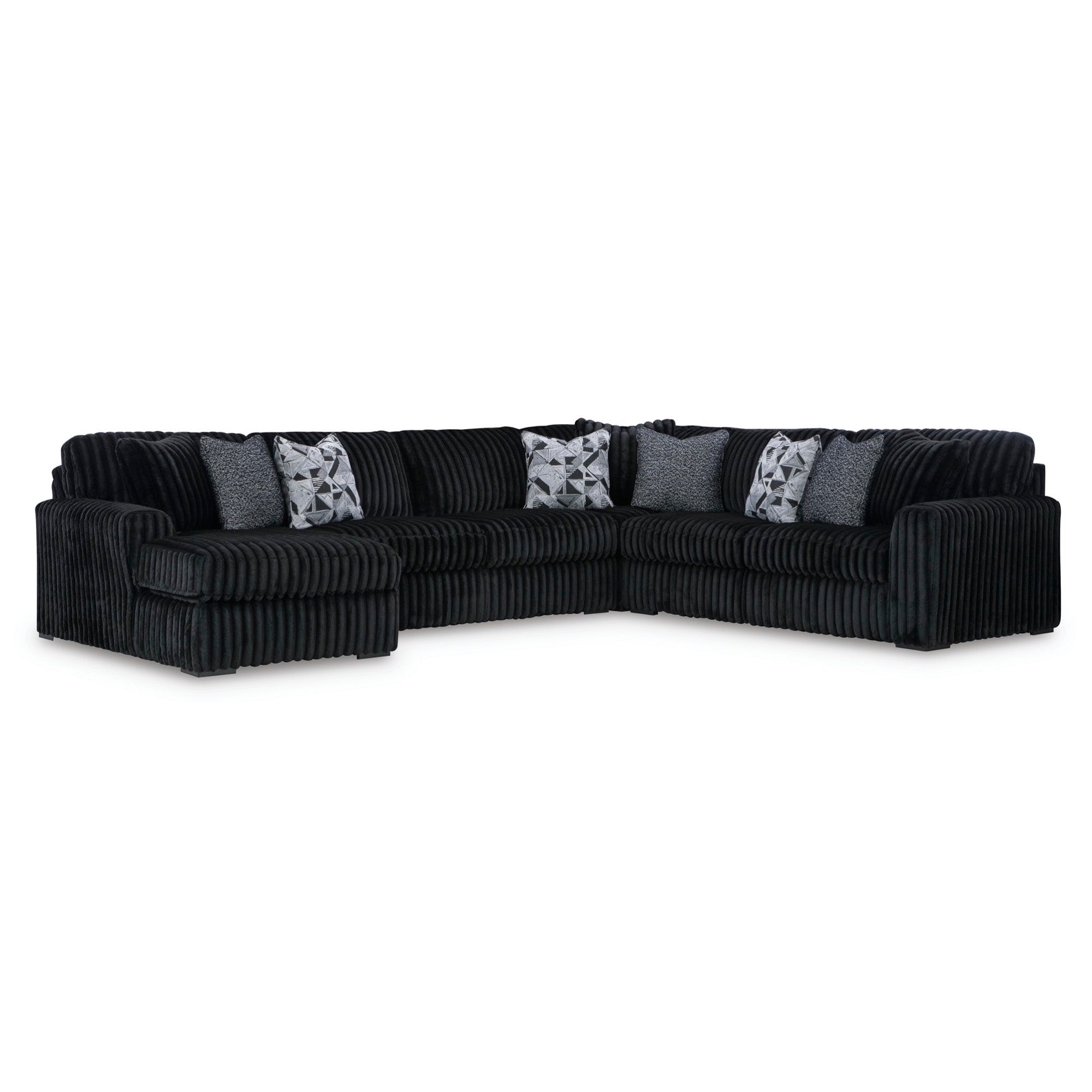Onyx 4 Piece Sectional with Chaise - Adams Furniture