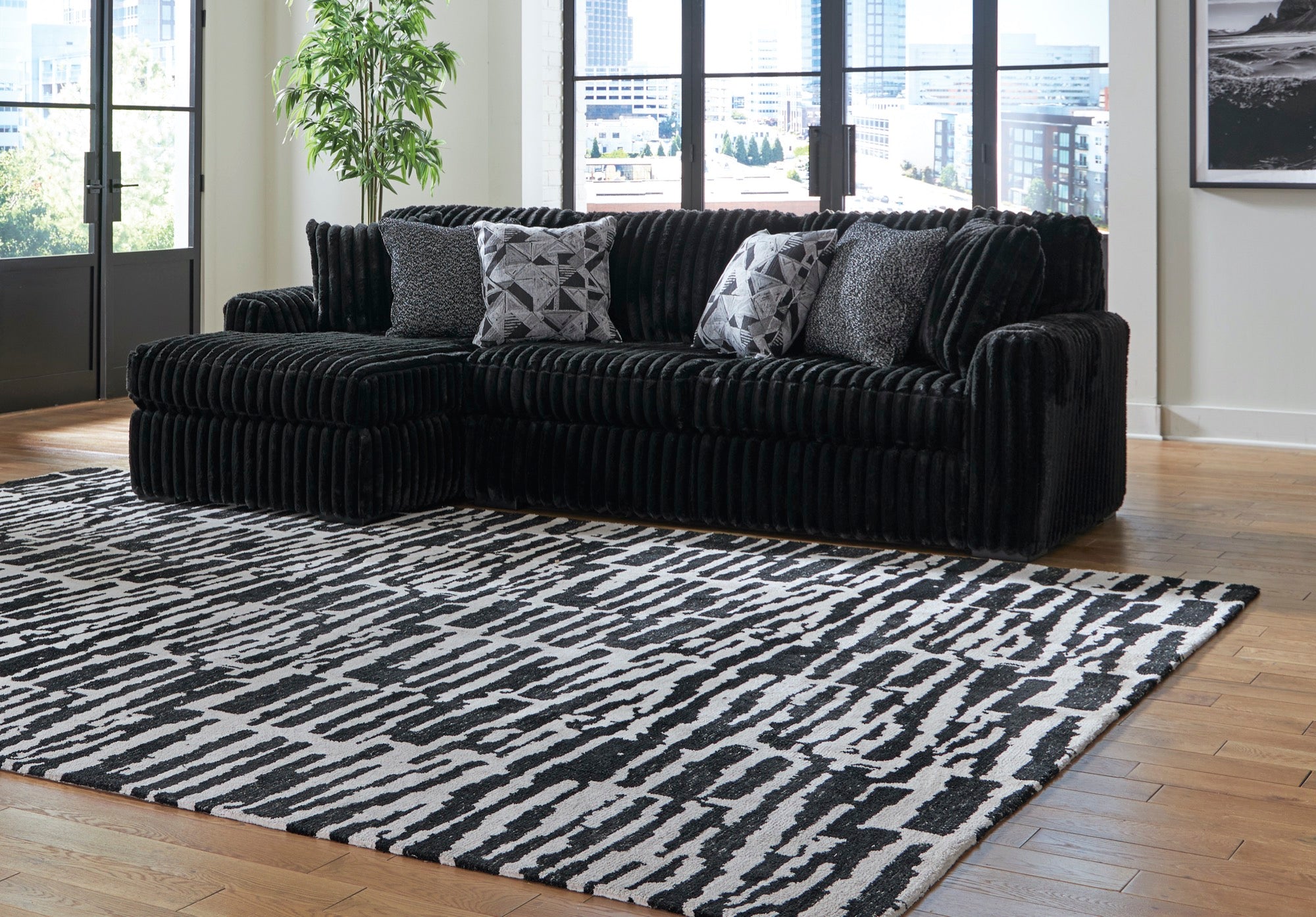 Onyx 2-Piece Sectional Sofa with Chaise - Adams Furniture