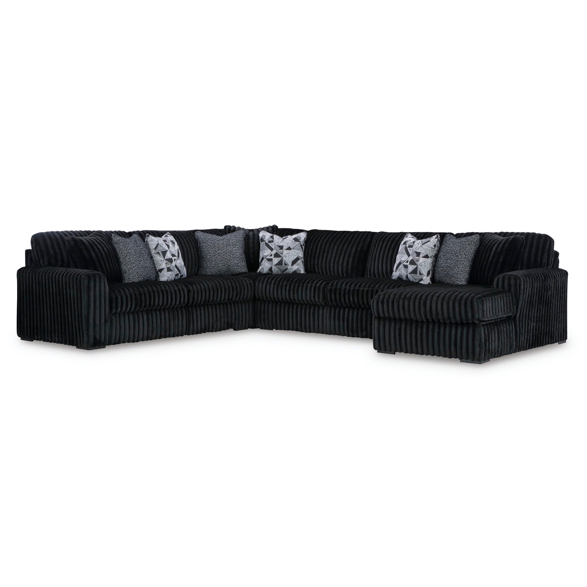 Onyx 4 Piece Sectional with Chaise - Adams Furniture