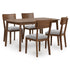 DINING SET, 5PC BROWN - PCD609-225 (26065)