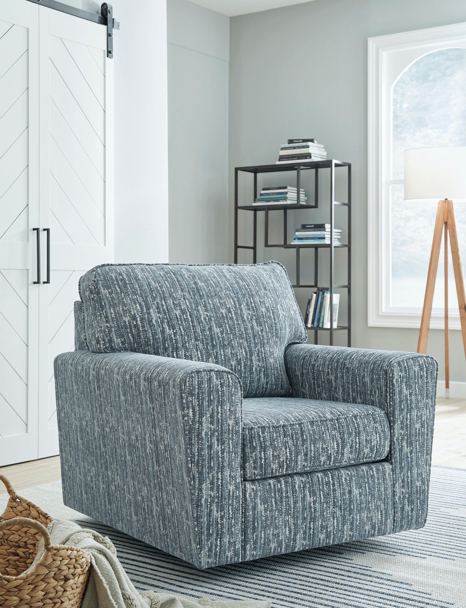 Aterburm Swivel Accent Chair - Adams Furniture