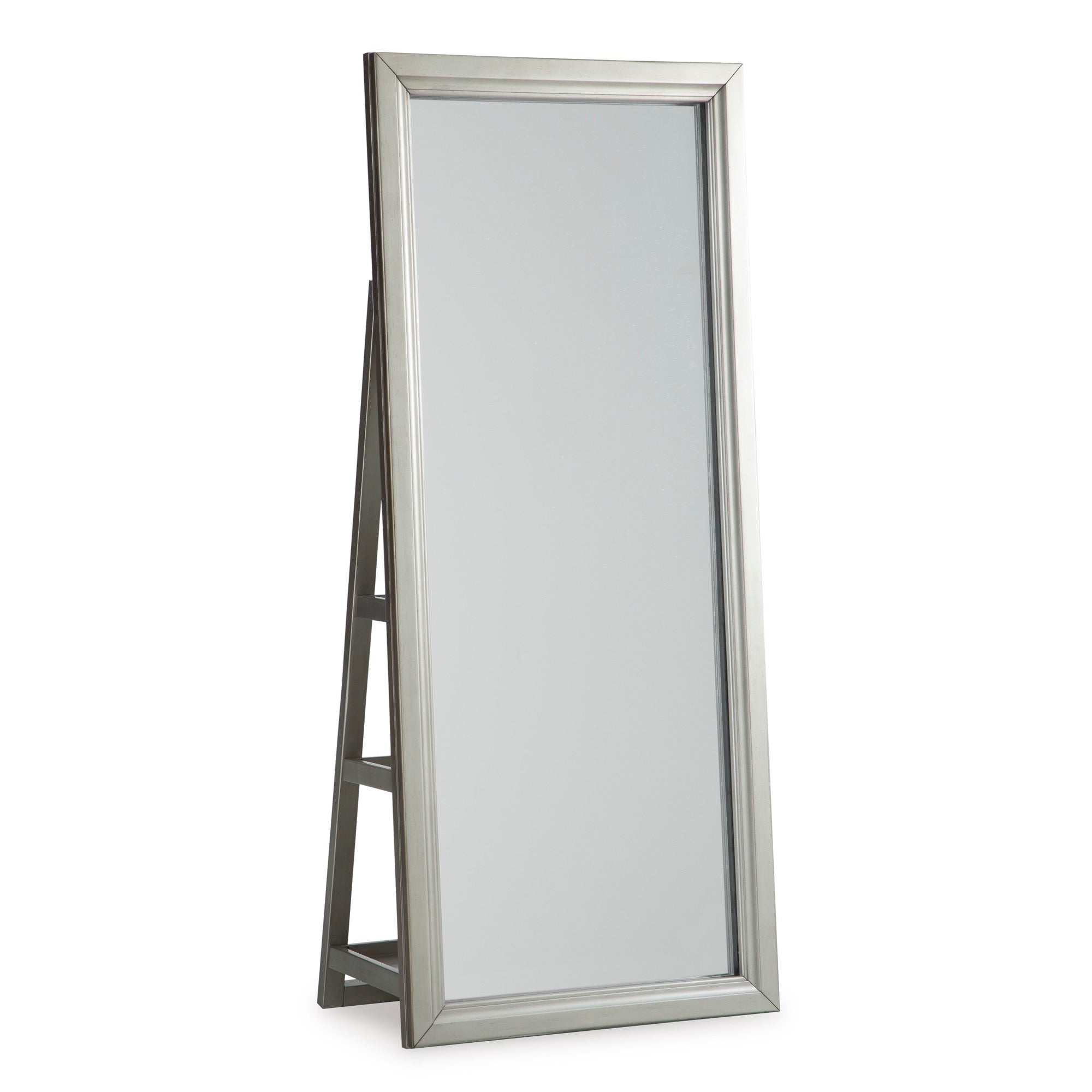 LED Champagne Floor Mirror with Storage