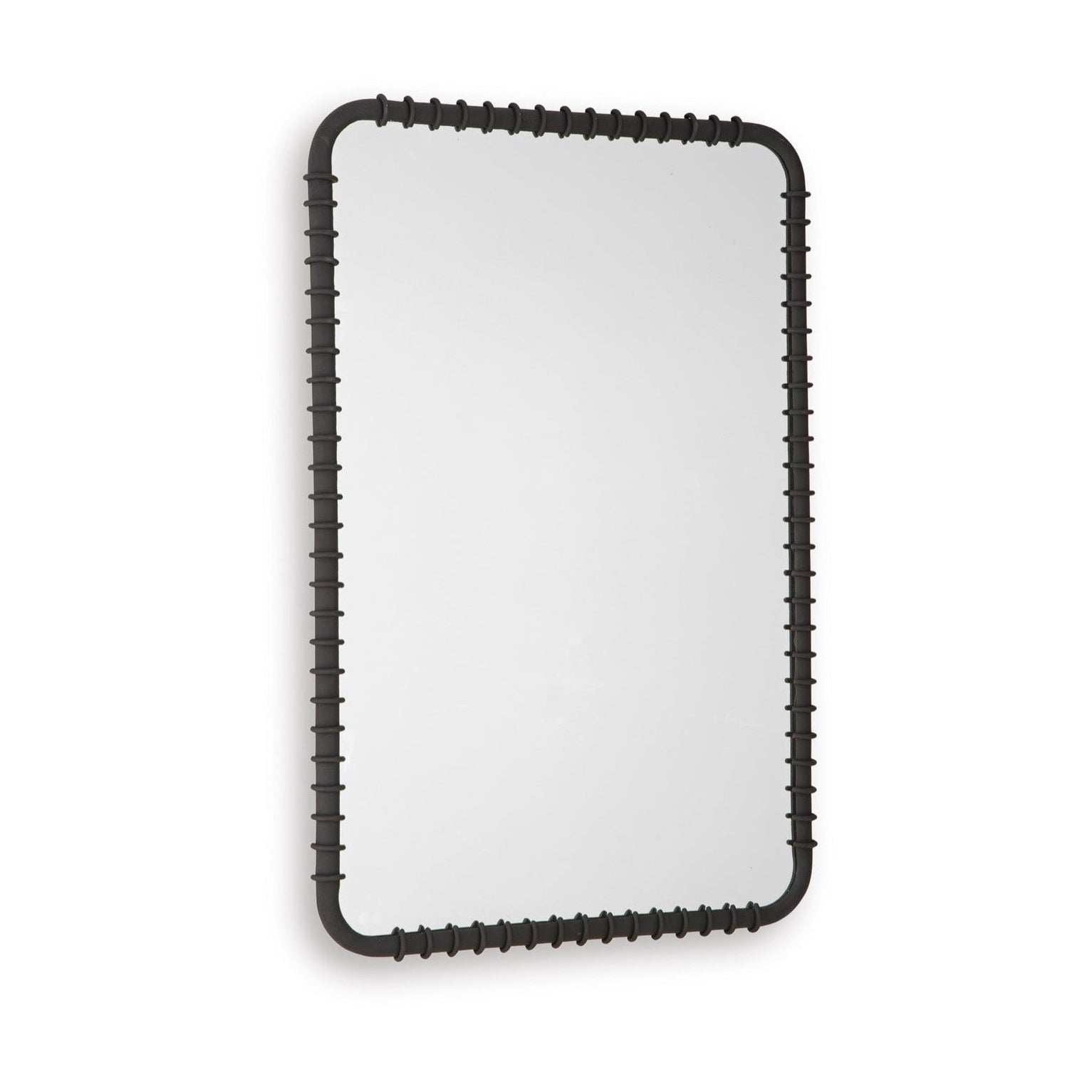Black Metal Accent Mirror