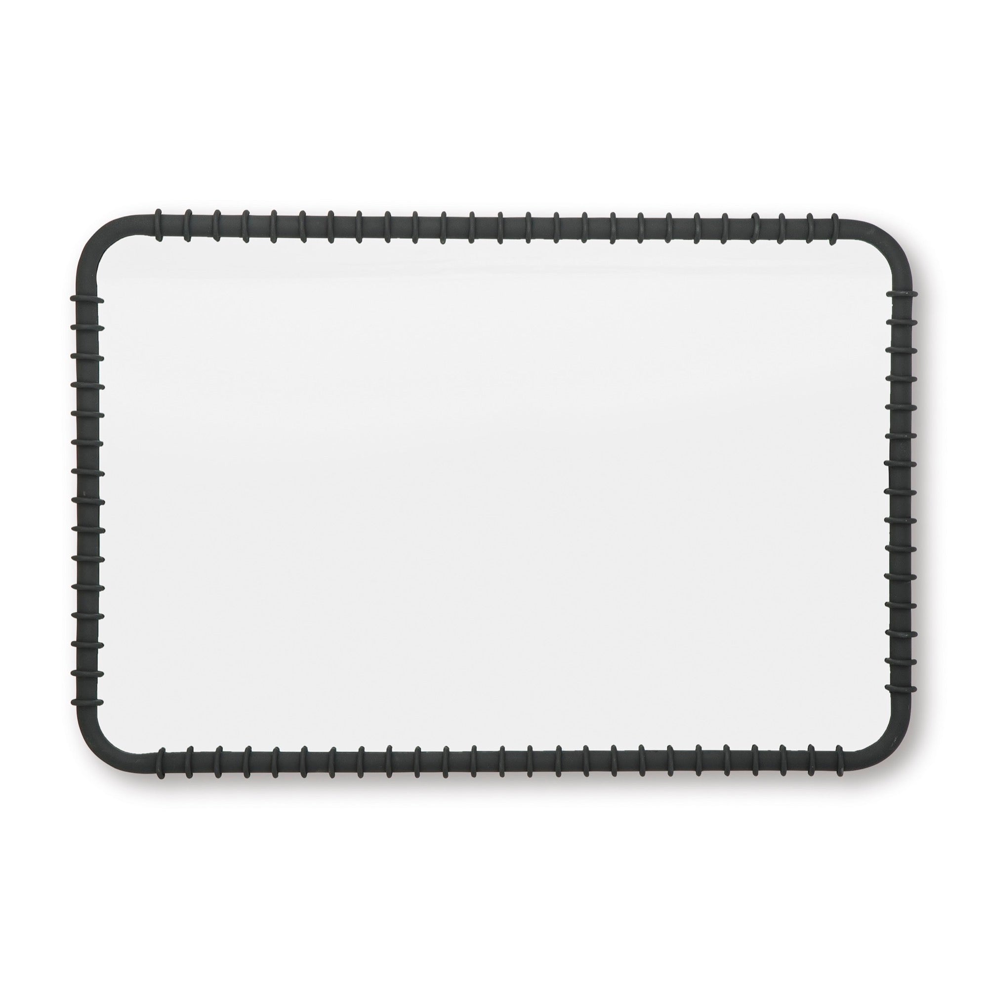Black Metal Accent Mirror