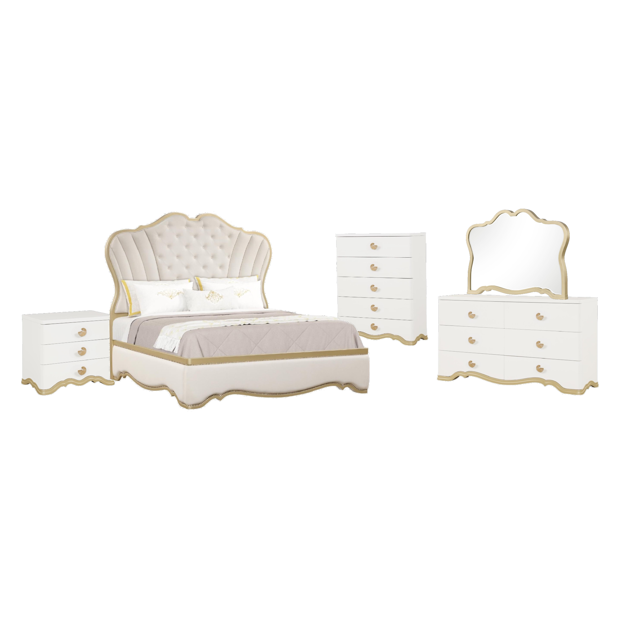 Addison Queen 5 Piece Bedroom Set - Adams Furniture