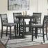 Amherst grey 5 Piece Counter Height Dining Set