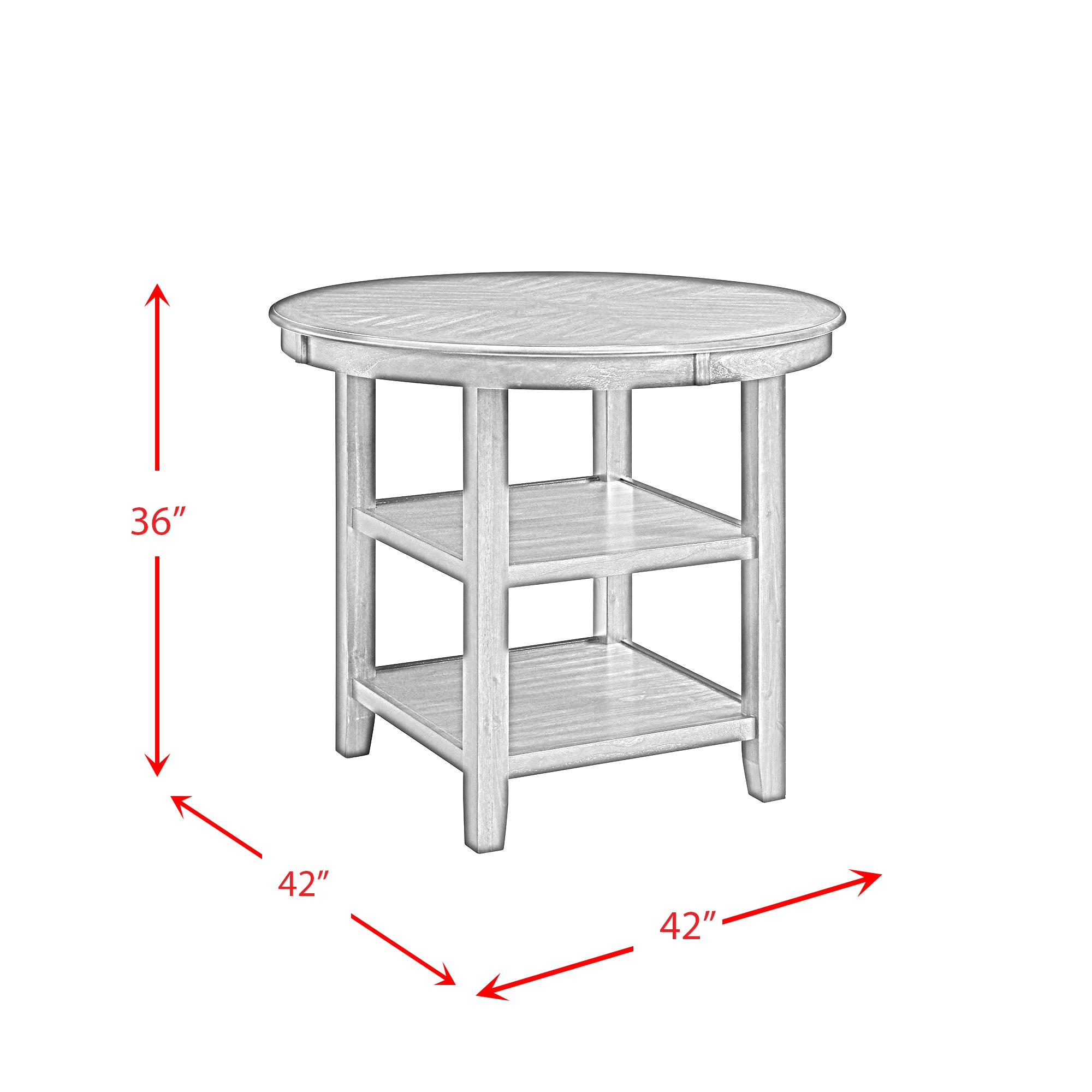 Amherst Grey Counter Height Dining Table - Adams Furniture