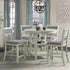 Amherst White 5 Piece Counter Height Dining Set