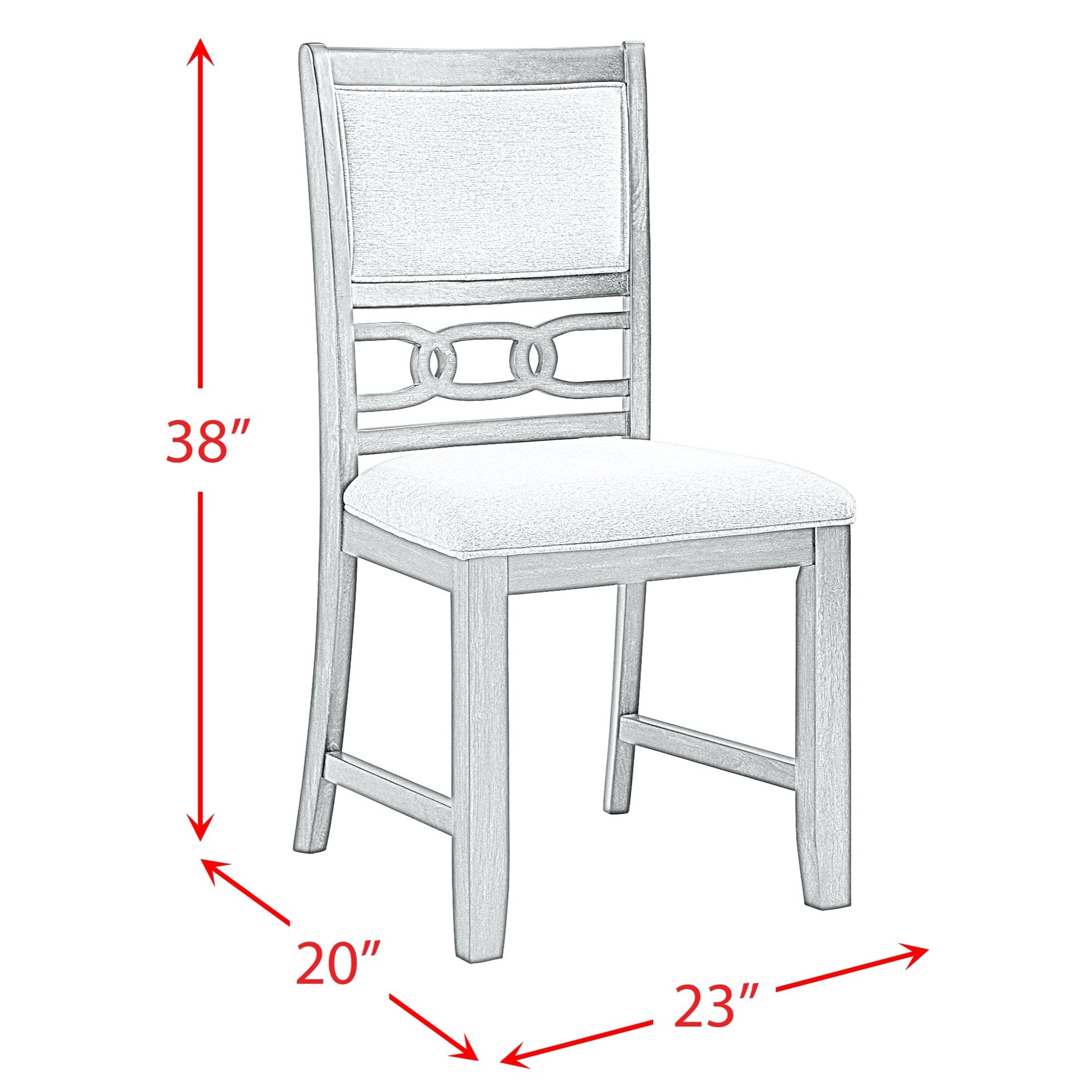 Amherst Grey Dining Chair (Set of 2) - Adams Furniture
