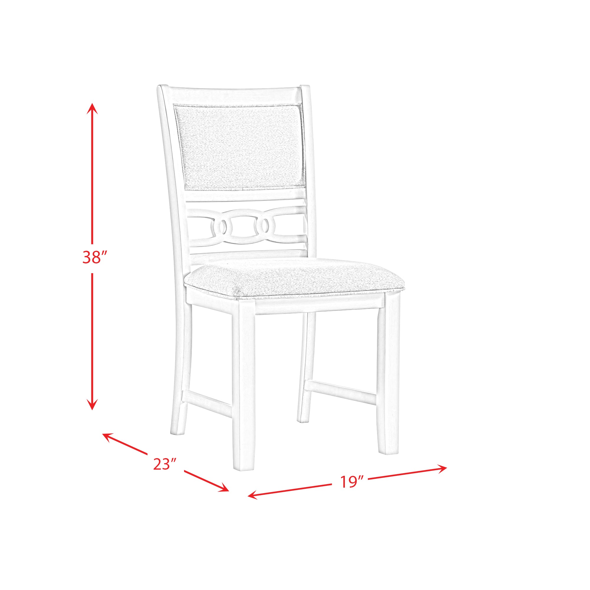 Amherst White 5 Piece Dining Set