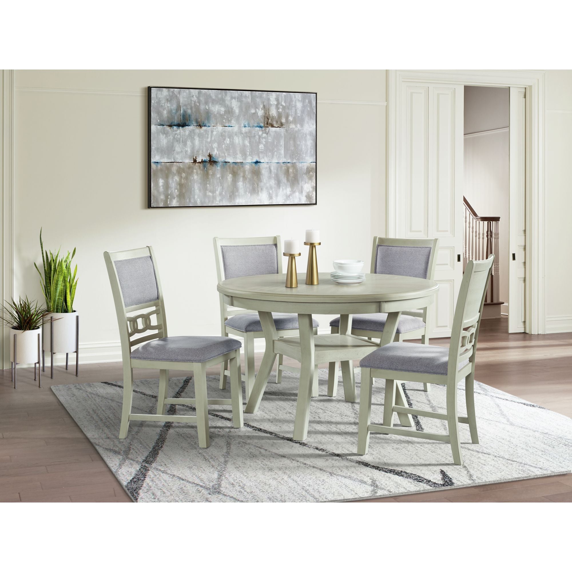 Amherst White Dining Table - Adams Furniture