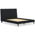 Carter Black Queen Upholstered Bed