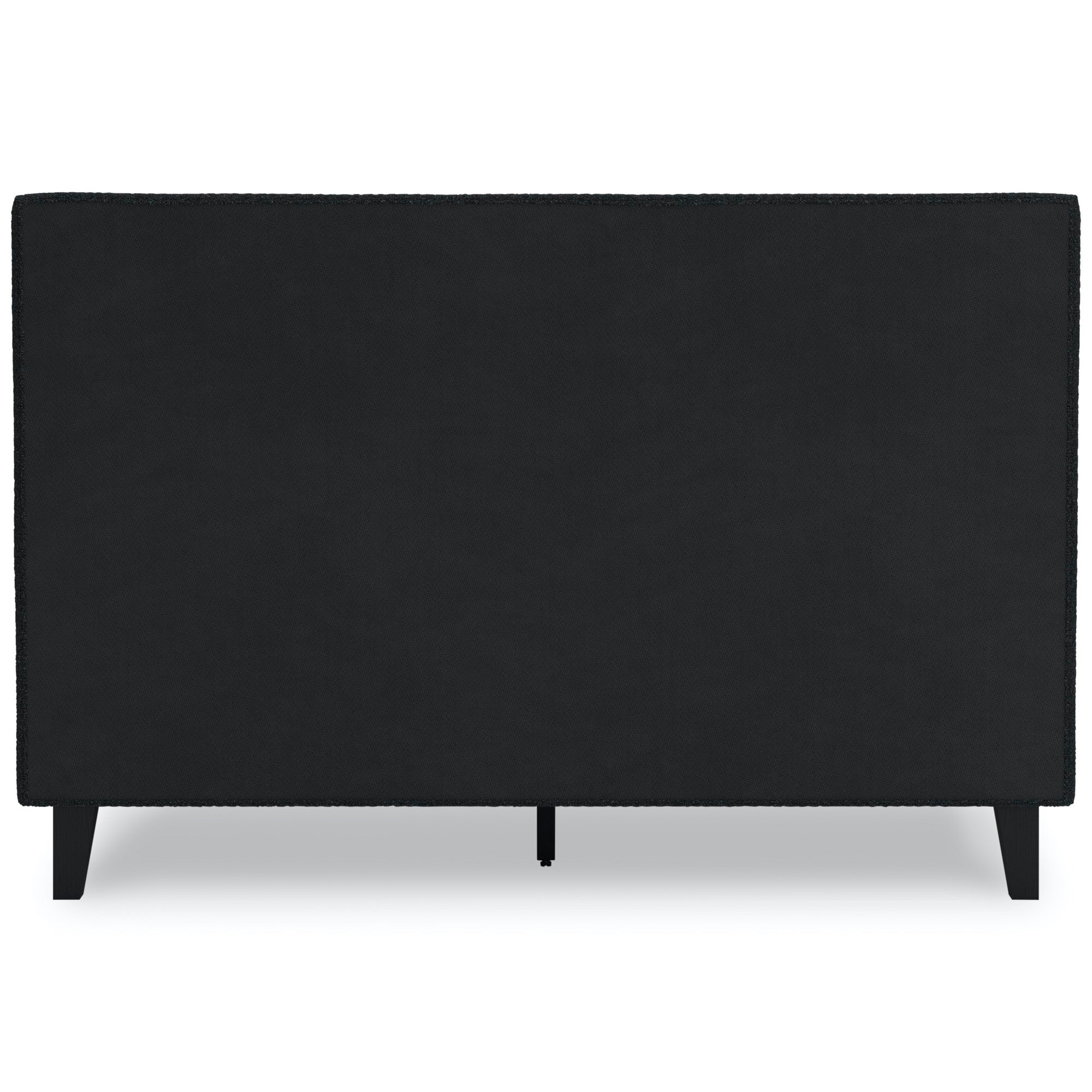 Carter Black Queen Upholstered Bed - Adams Furniture