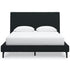 Carter Black Queen Upholstered Bed