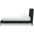 Carter Black Queen Upholstered Bed