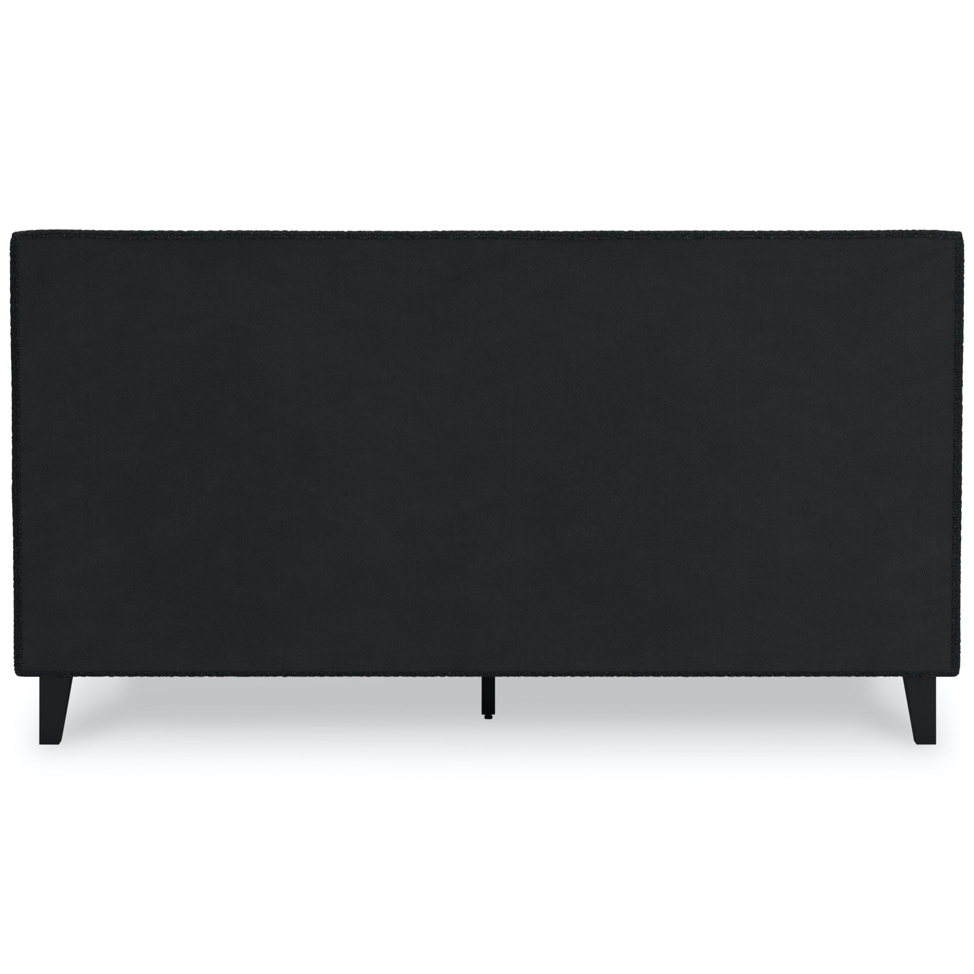 Carter Black King Upholstered Bed - Adams Furniture