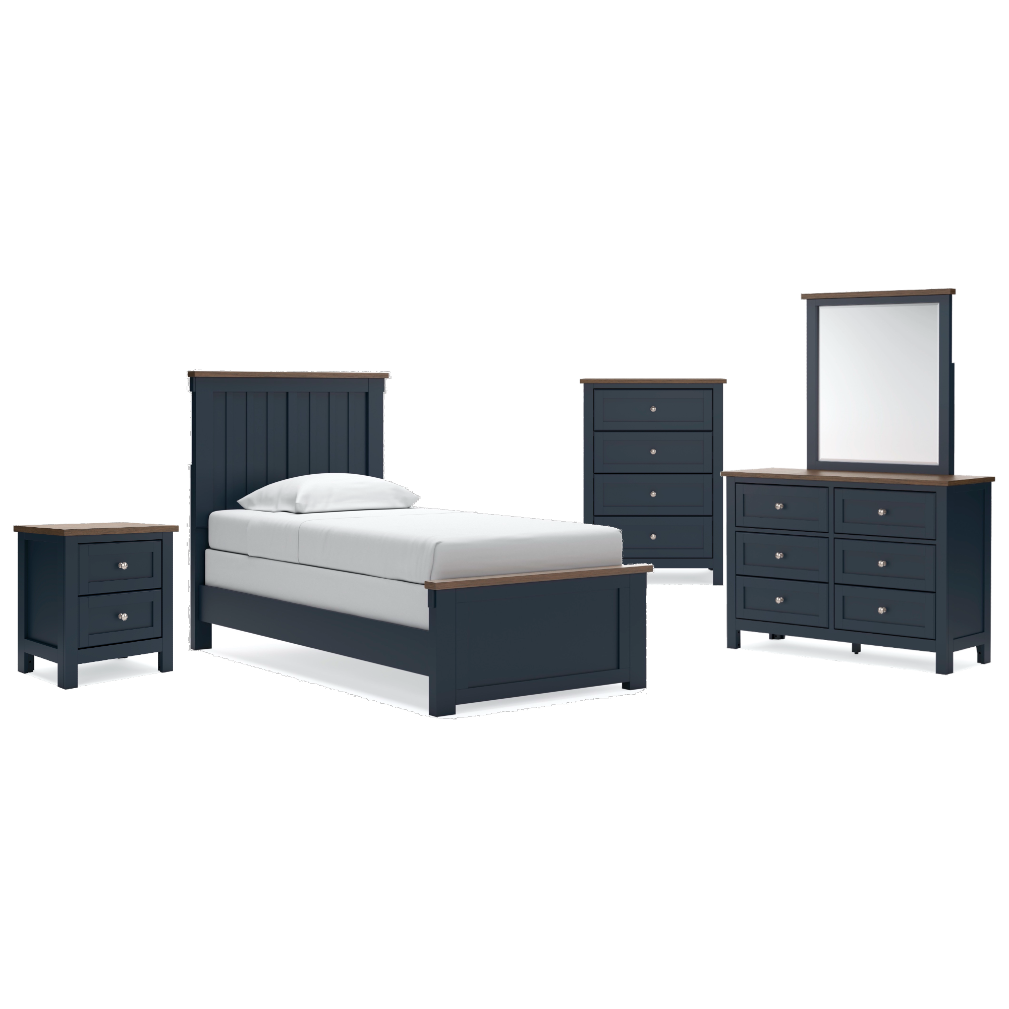 Logan Twin 5 Piece Bedroom Set - Adams Furniture